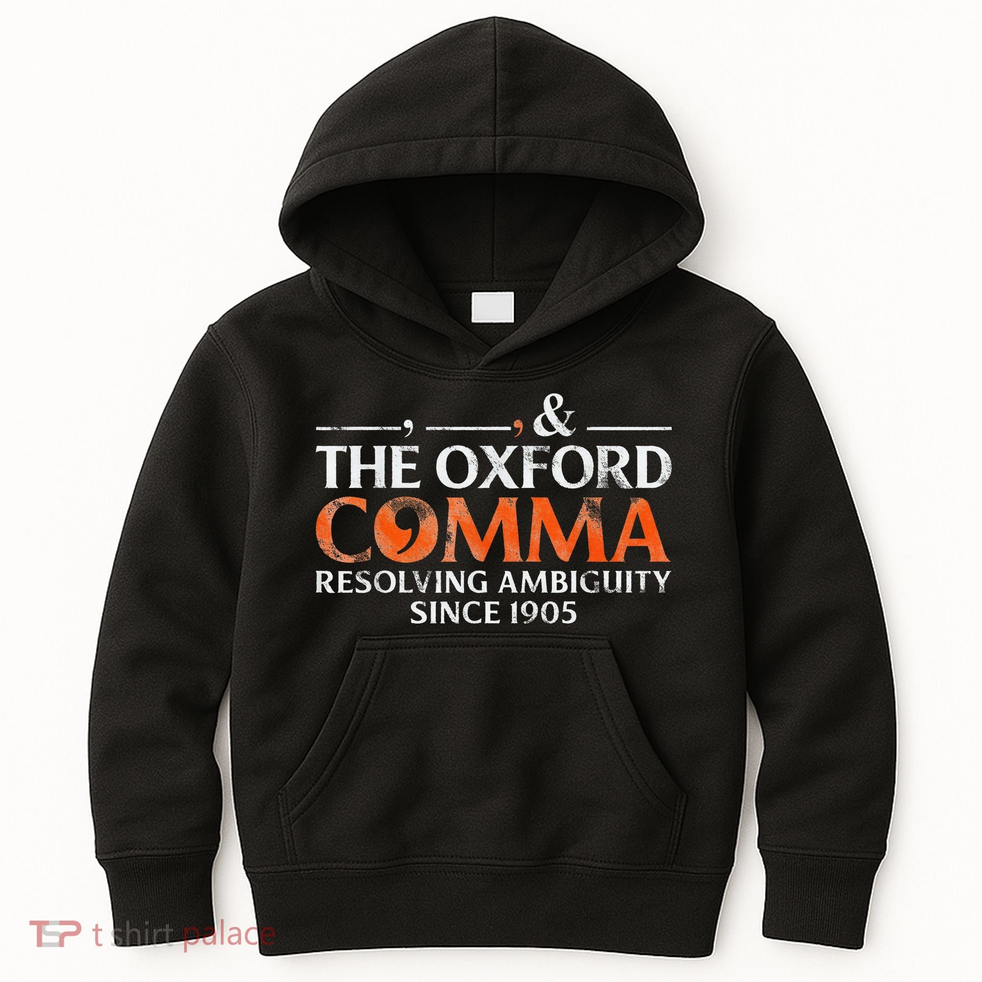 The Oxford Comma Resolving Ambiguity Since 1905 Kids Hoodie