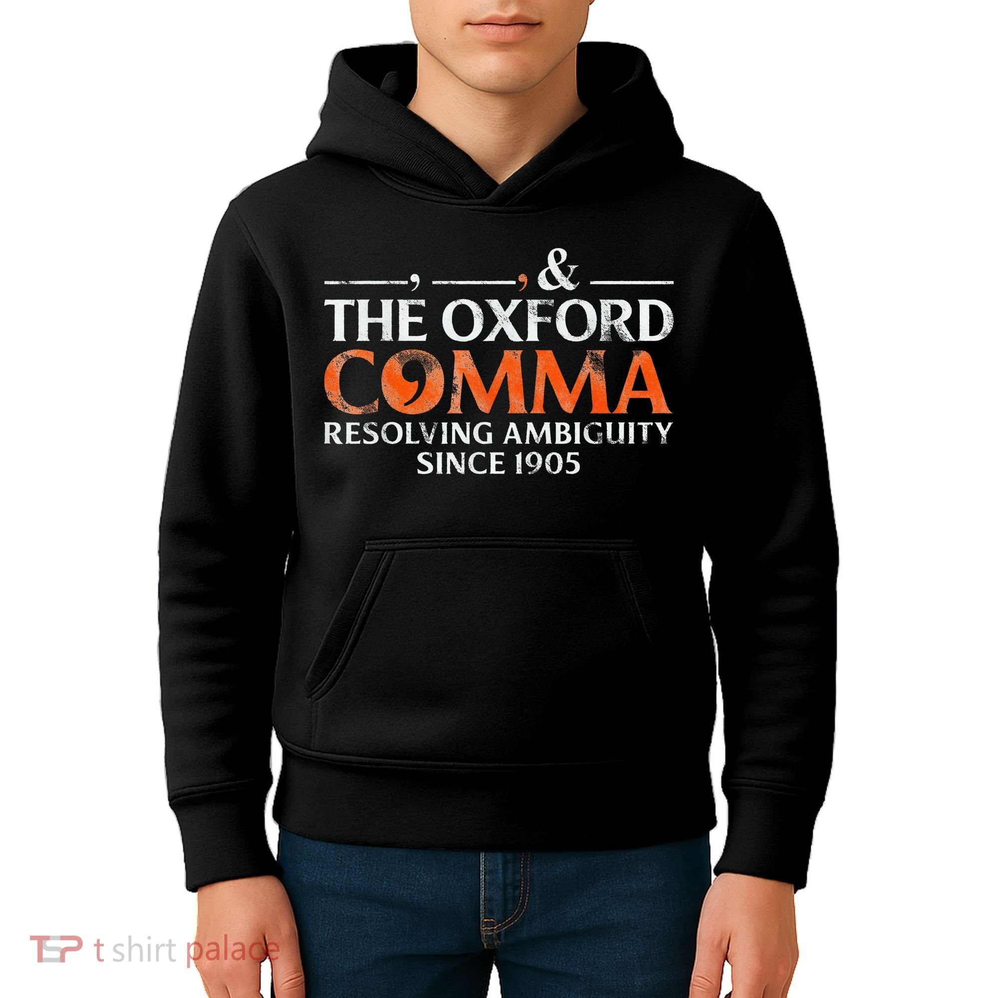 The Oxford Comma Resolving Ambiguity Since 1905 Kids Hoodie