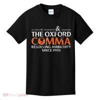 The Oxford Comma Resolving Ambiguity Since 1905 Kids T-Shirt thumb 0