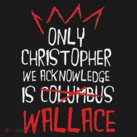 The Only Christopher We Acknowledge Is Wallace USA-Made Doggie Bandana thumb 2
