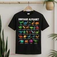 Types Of Dinosaurs Alphabet A Z ABC Dino Identification T-Shirt thumb 2