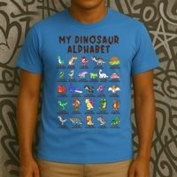 Types Of Dinosaurs Alphabet Dino Identification Meaningful Gift T-Shirt thumb 3