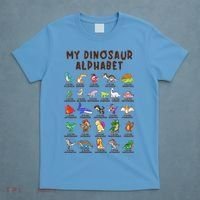Types Of Dinosaurs Alphabet Dino Identification Meaningful Gift T-Shirt thumb 4