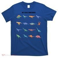Types Of Dinosaur Dino And Kids Dino Pedia Great Gift T-Shirt thumb 0