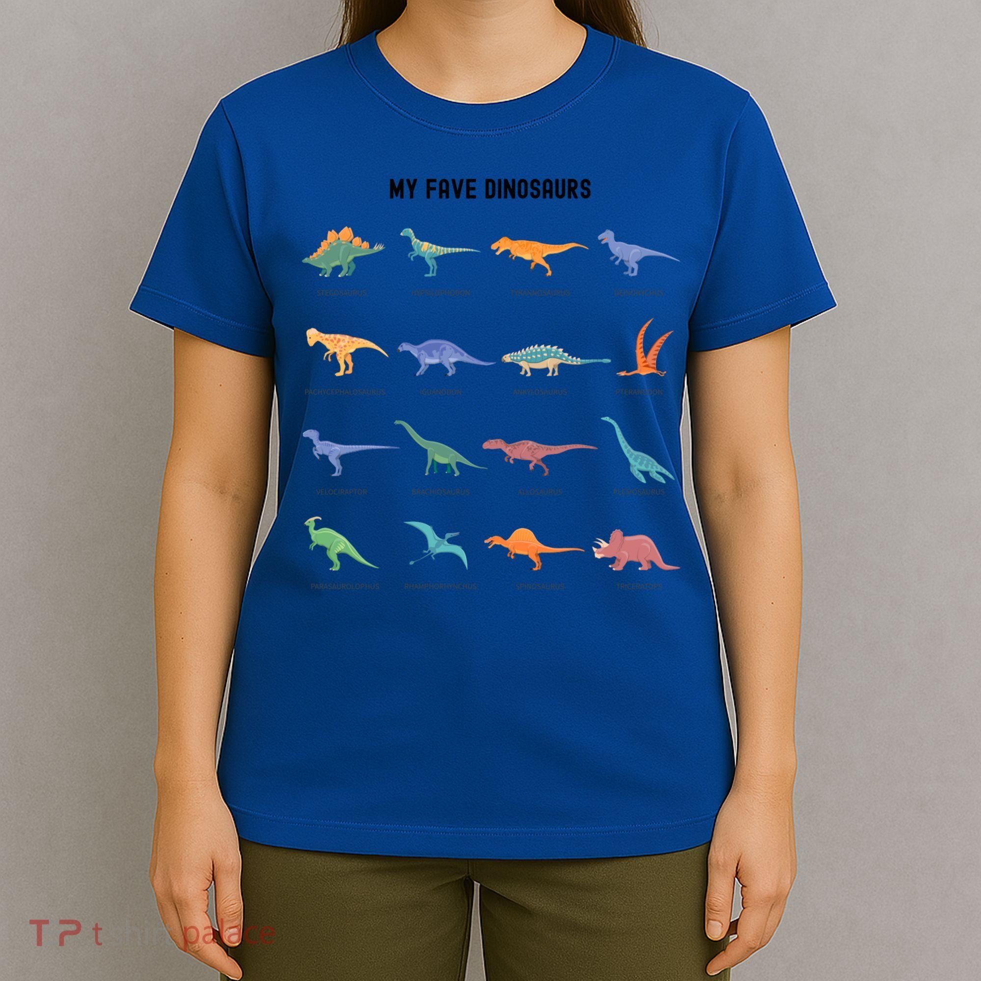 Types Of Dinosaur Dino And Kids Dino Pedia Great Gift T-Shirt
