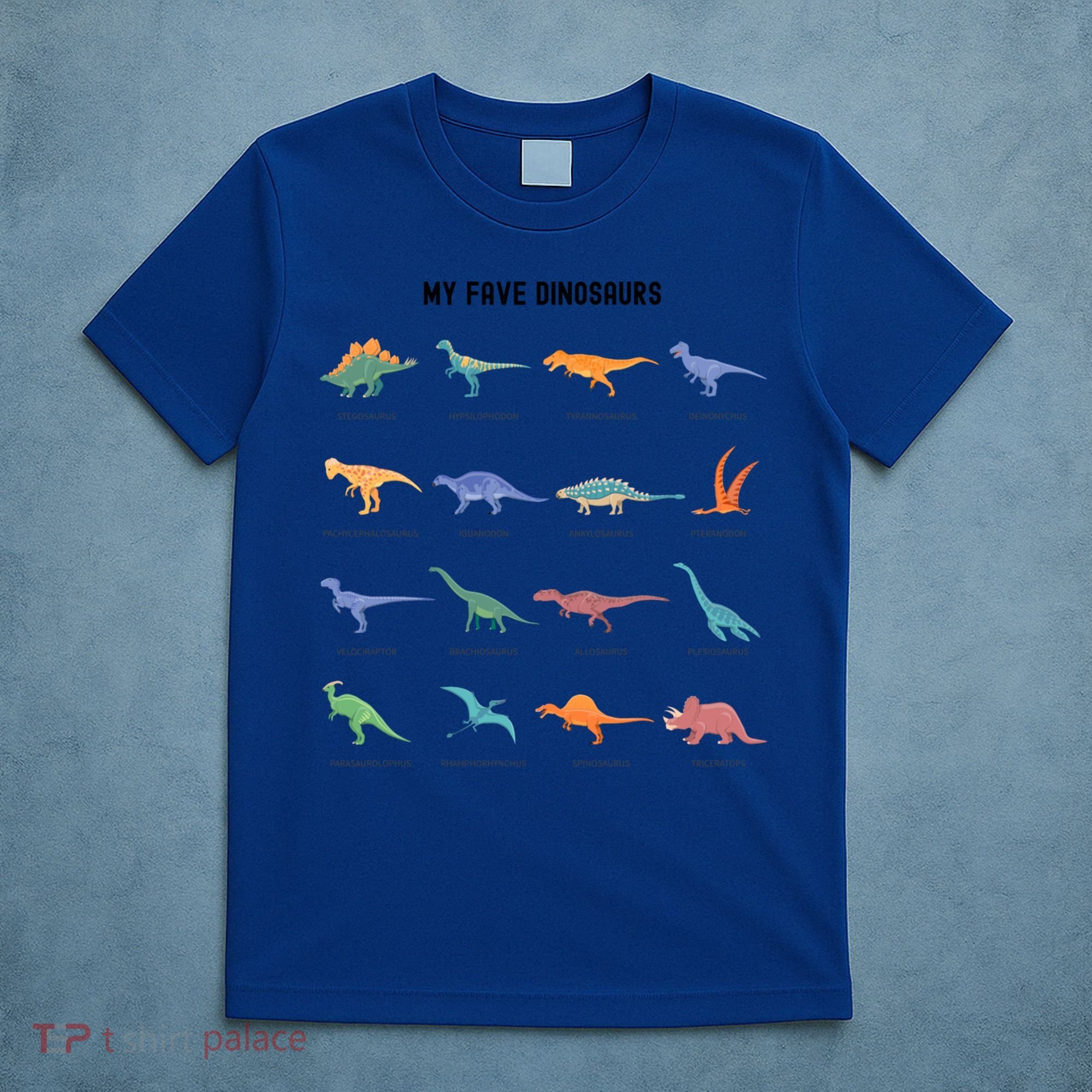 Types Of Dinosaur Dino And Kids Dino Pedia Great Gift T-Shirt