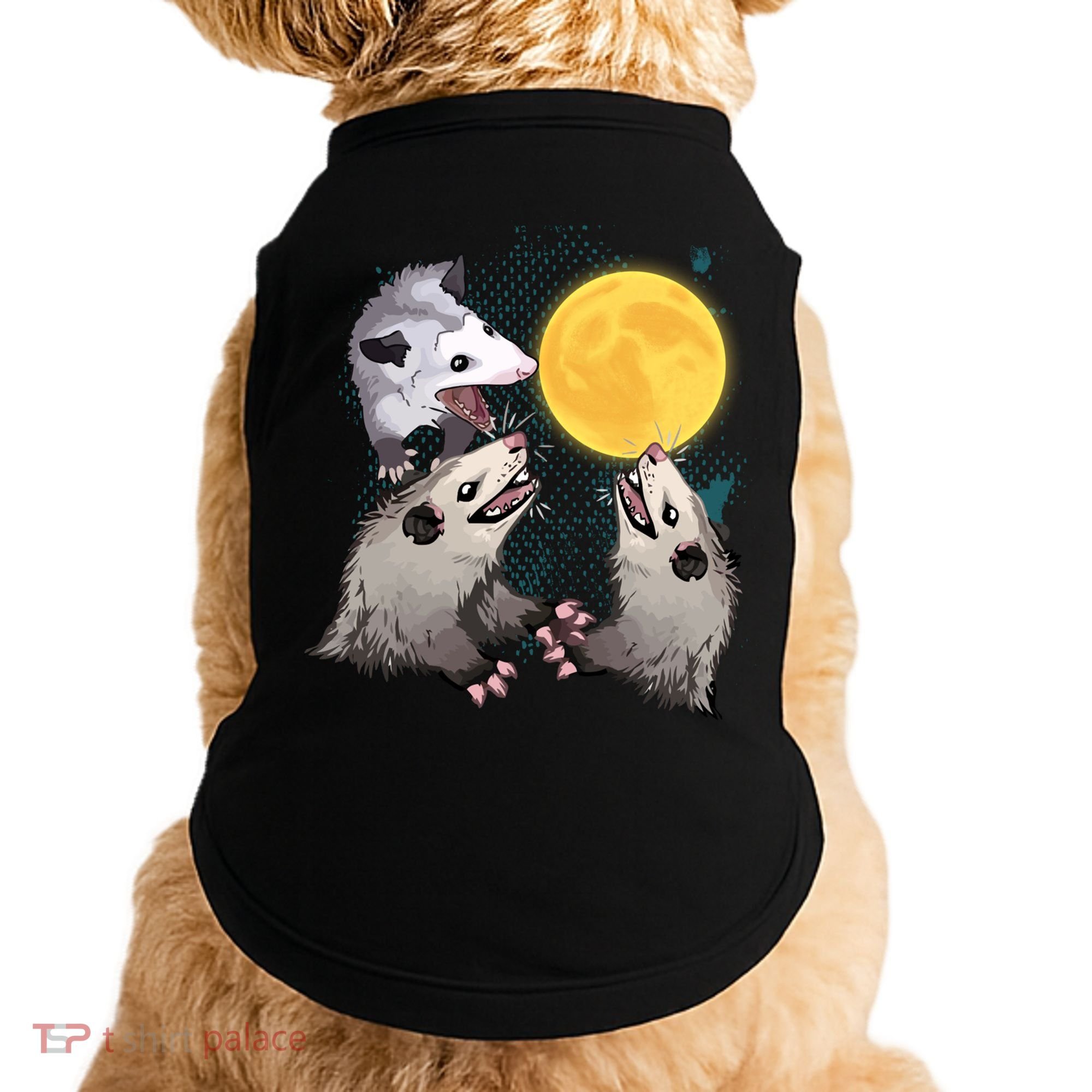 Three Opossum Dead Moon Possum Funny Gift Costumes Dults Gift Doggie Tank