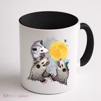 Three Opossum Dead Moon Possum Funny Gift Costumes Dults Gift Coffee Mug thumb 1