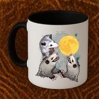 Three Opossum Dead Moon Possum Funny Gift Costumes Dults Gift Coffee Mug thumb 2