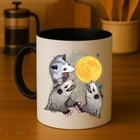 Three Opossum Dead Moon Possum Funny Gift Costumes Dults Gift Coffee Mug thumb 4