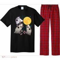 Three Opossum Dead Moon Possum Funny Gift Costumes Dults Gift Pajama Set thumb 0