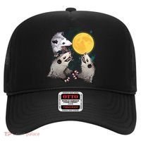 Three Opossum Dead Moon Possum Funny Gift Costumes Dults Gift Hat thumb 0