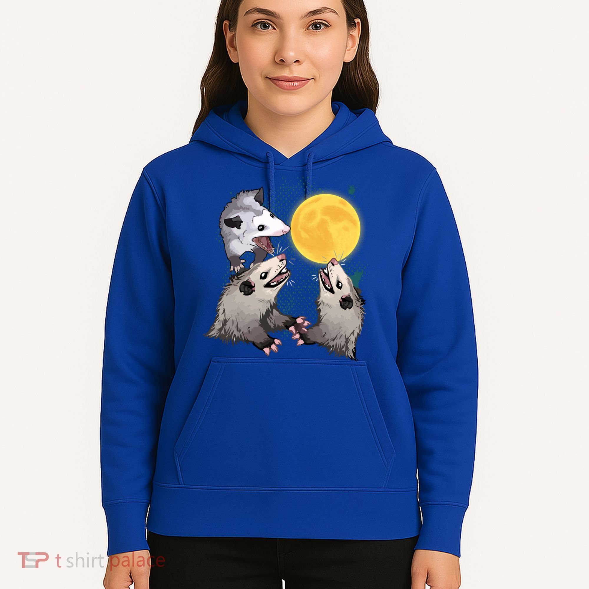 Three Opossum Dead Moon Possum Funny Gift Costumes Dults Gift Hoodie