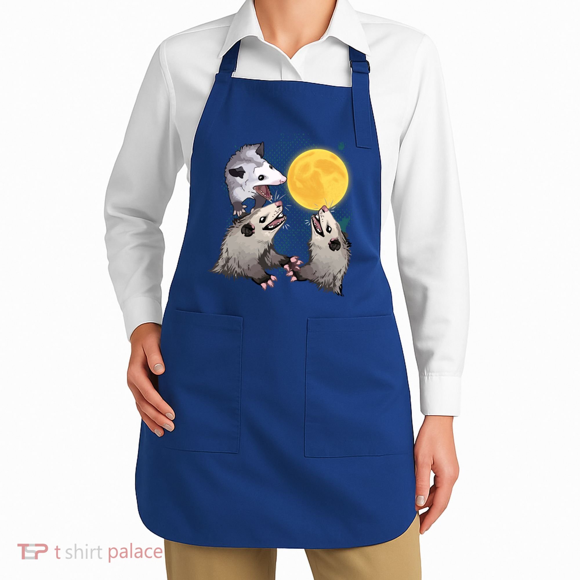 Three Opossum Dead Moon Possum Funny Gift Costumes Dults Gift Apron