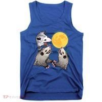 Three Opossum Dead Moon Possum Funny Gift Costumes Dults Gift Tank Top thumb 0