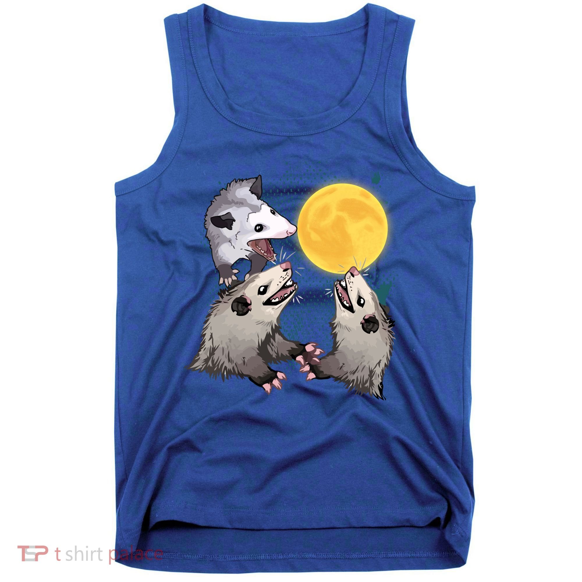Three Opossum Dead Moon Possum Funny Gift Costumes Dults Gift Tank Top