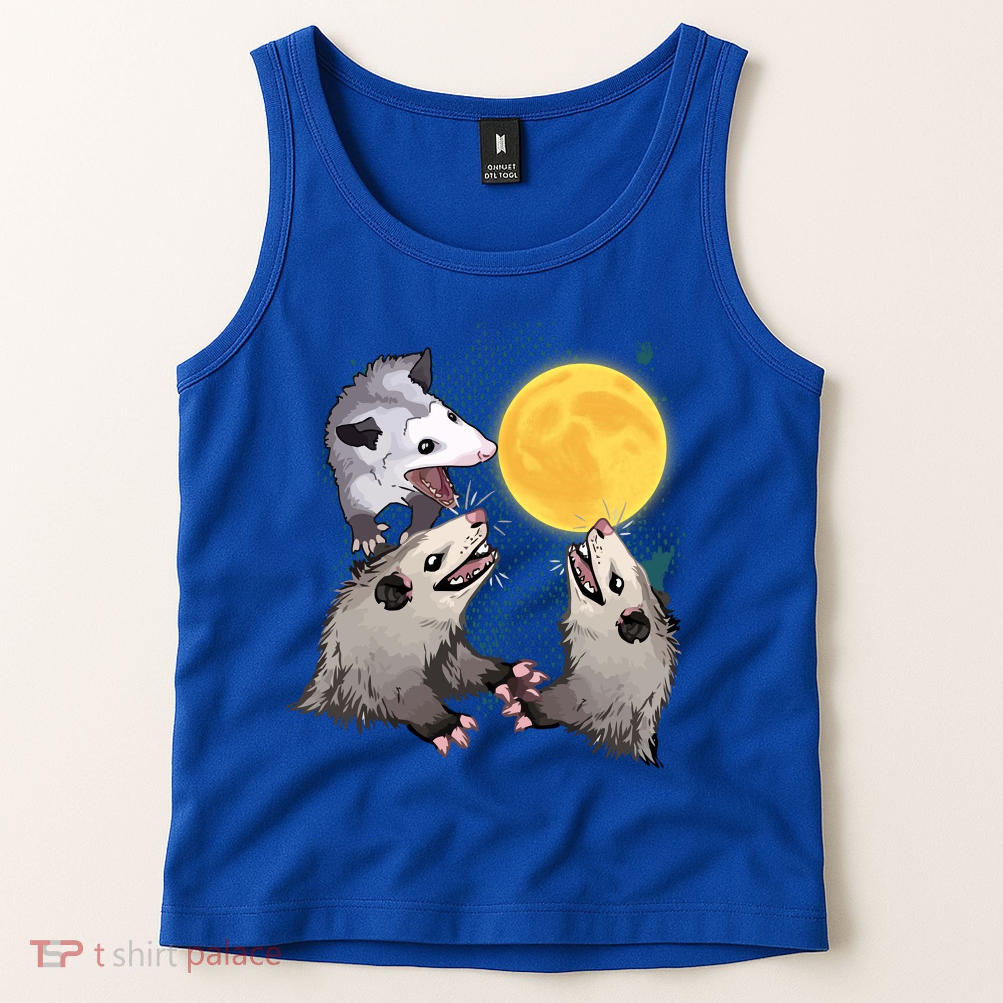 Three Opossum Dead Moon Possum Funny Gift Costumes Dults Gift Tank Top