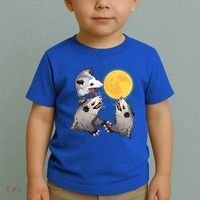 Three Opossum Dead Moon Possum Funny Gift Costumes Dults Gift Toddler T-Shirt thumb 2