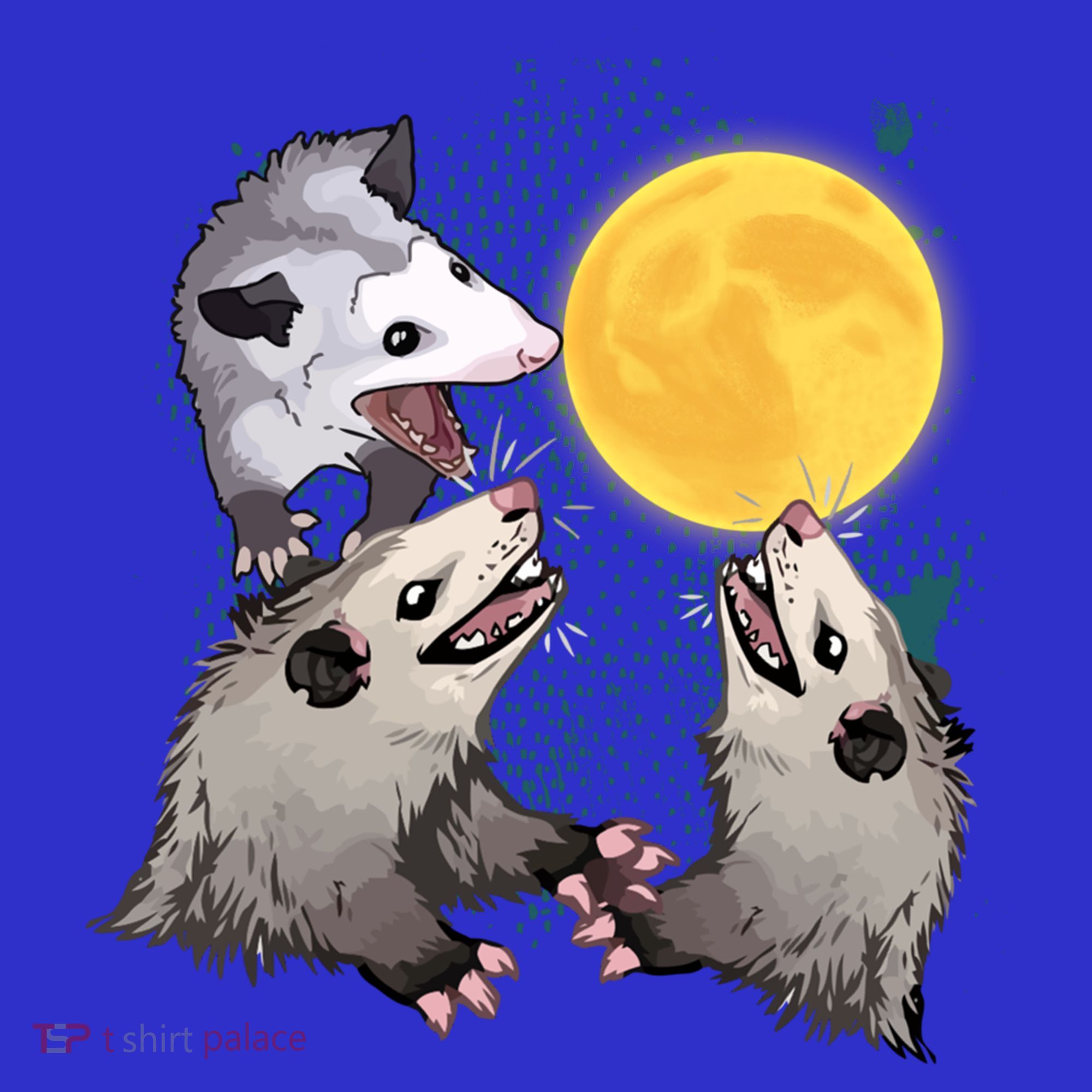 Three Opossum Dead Moon Possum Funny Gift Costumes Dults Gift Visor