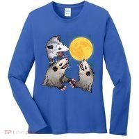 Three Opossum Dead Moon Possum Funny Gift Costumes Dults Gift Women's Long Sleeve Shirt thumb 0