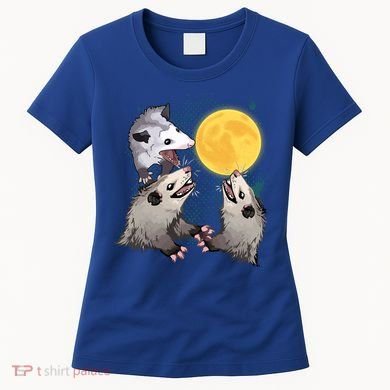 Three Opossum Dead Moon Possum Funny Gift Costumes Dults Gift Women's T-Shirt