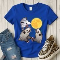 Three Opossum Dead Moon Possum Funny Gift Costumes Dults Gift Women's T-Shirt thumb 3