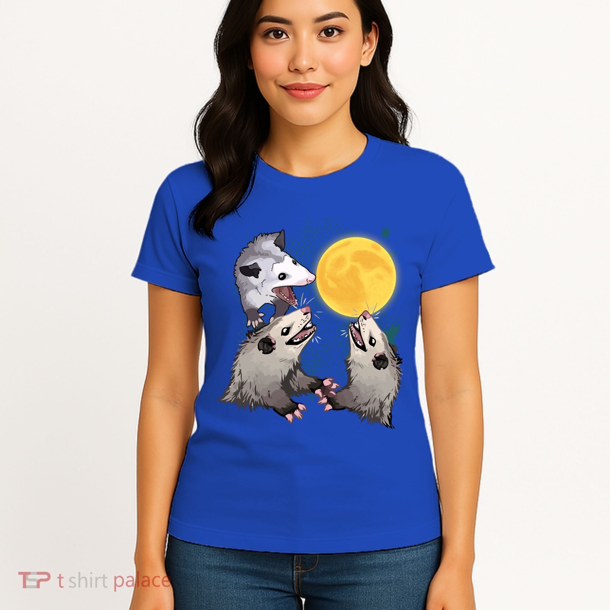 Three Opossum Dead Moon Possum Funny Gift Costumes Dults Gift Women's T-Shirt