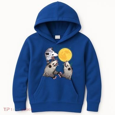 Three Opossum Dead Moon Possum Funny Gift Costumes Dults Gift Kids Hoodie