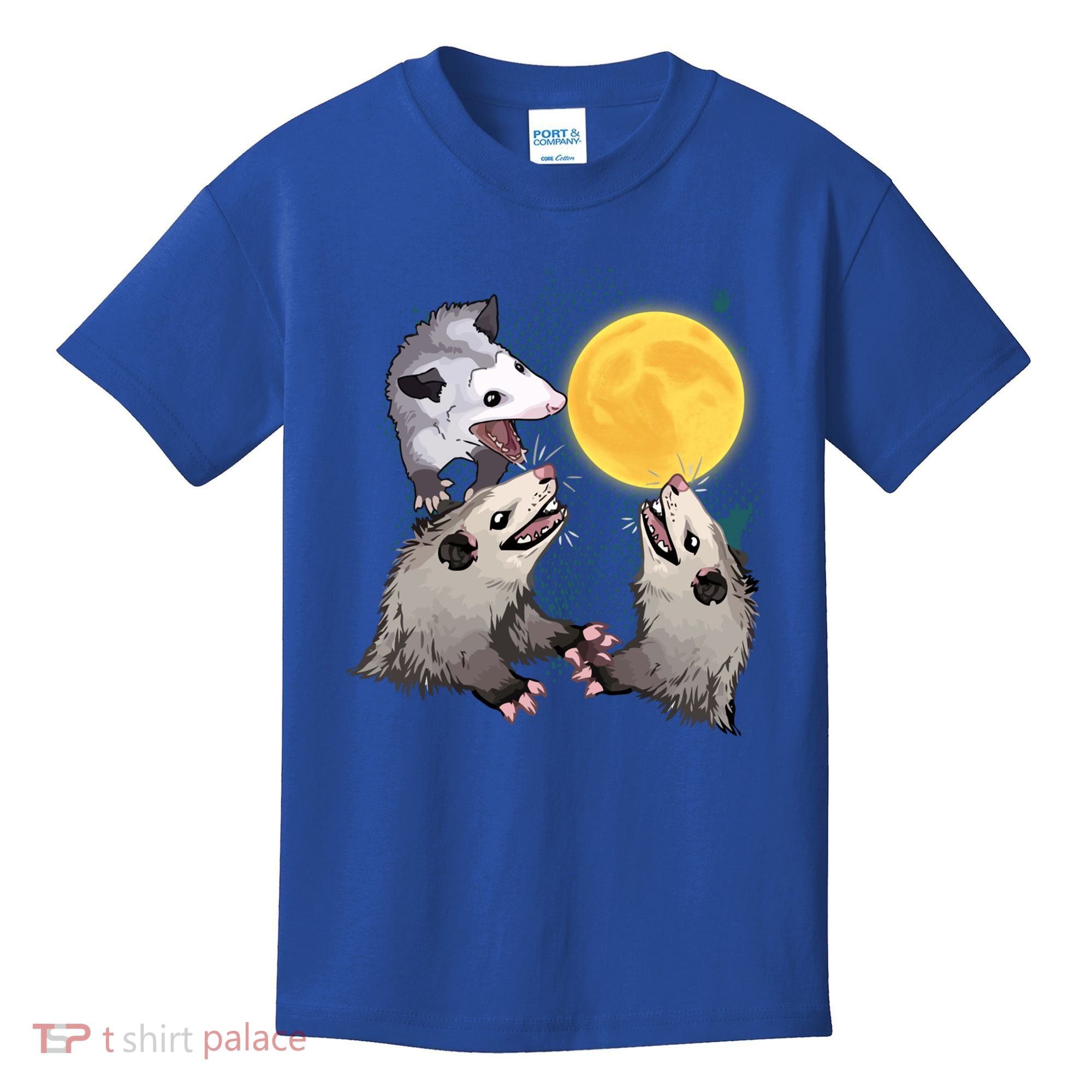Three Opossum Dead Moon Possum Funny Gift Costumes Dults Gift Kids T-Shirt