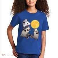 Three Opossum Dead Moon Possum Funny Gift Costumes Dults Gift Kids T-Shirt thumb 2
