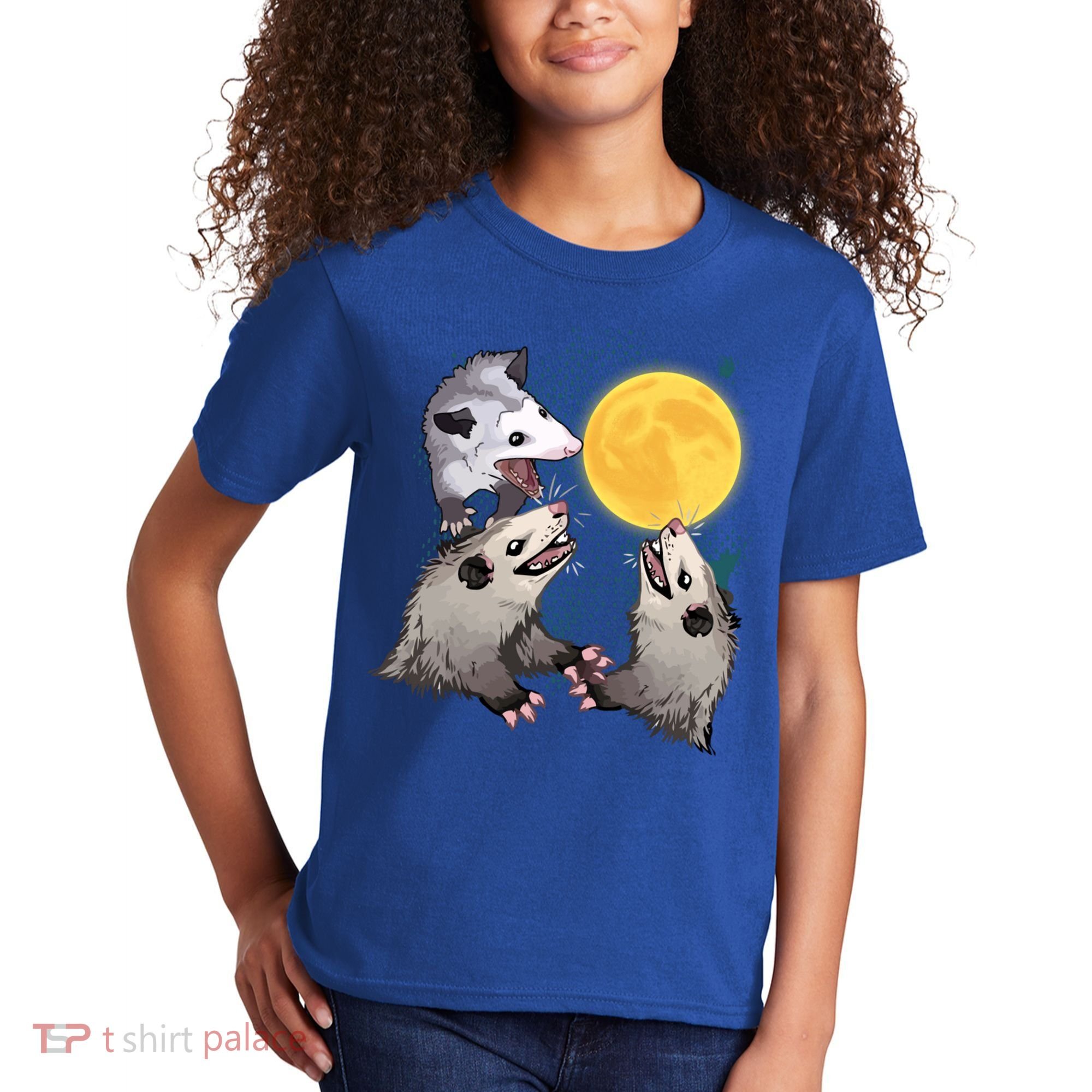 Three Opossum Dead Moon Possum Funny Gift Costumes Dults Gift Kids T-Shirt