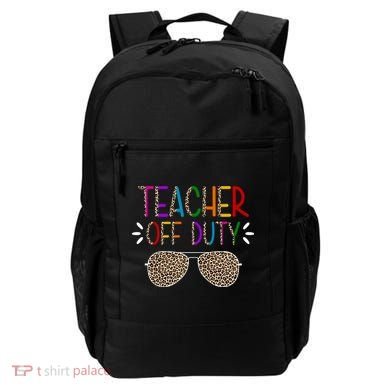Teacher Off Duty Summer Break Cheetah Backpack