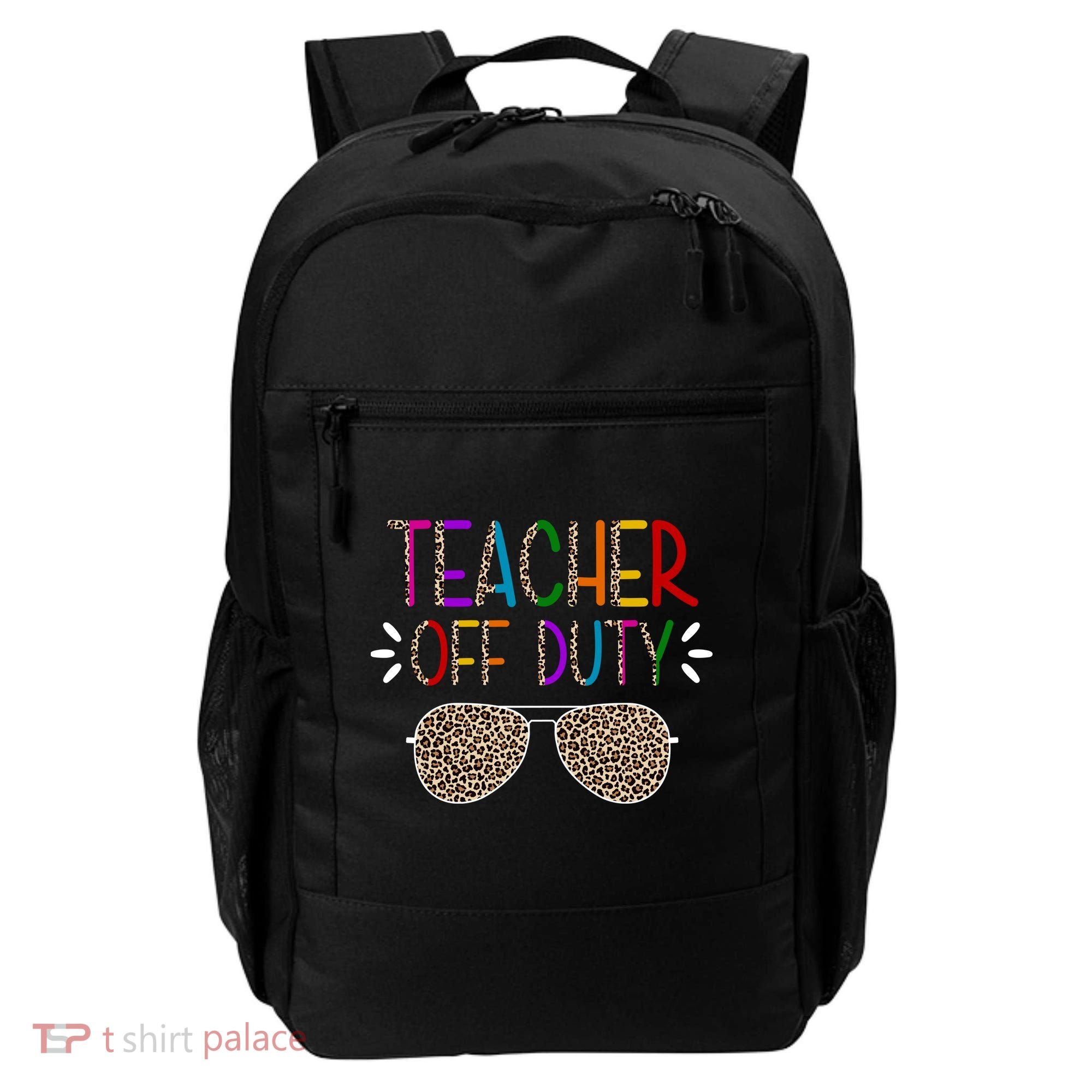 Teacher Off Duty Summer Break Cheetah Backpack