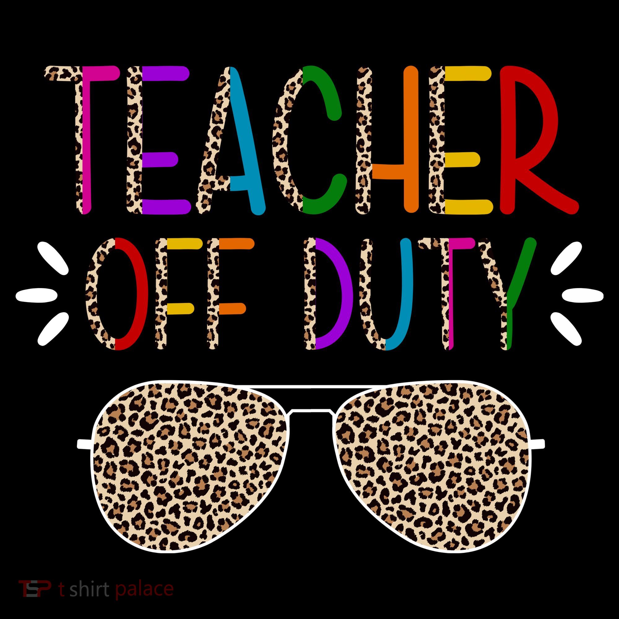 Teacher Off Duty Summer Break Cheetah Coaster
