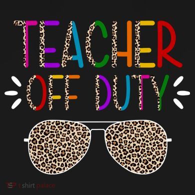 Teacher Off Duty Summer Break Cheetah Tie-Dye Long Sleeve Shirt