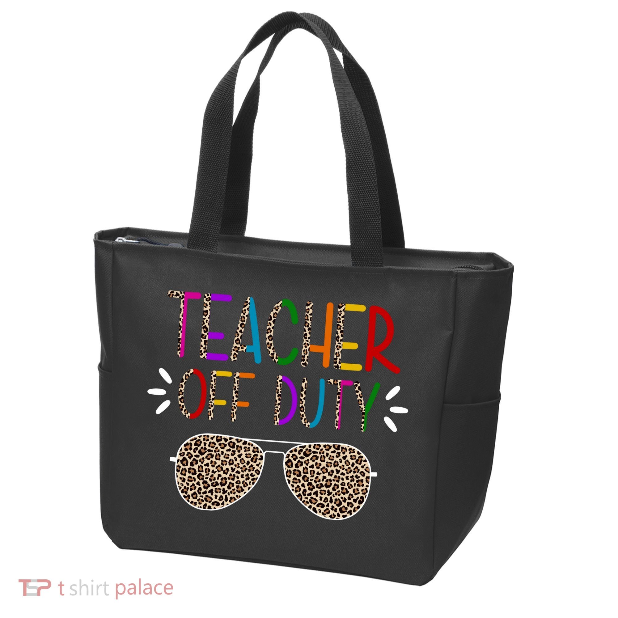 Teacher Off Duty Summer Break Cheetah Tote Bag