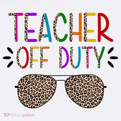 Teacher Off Duty Summer Break Cheetah Hoodie