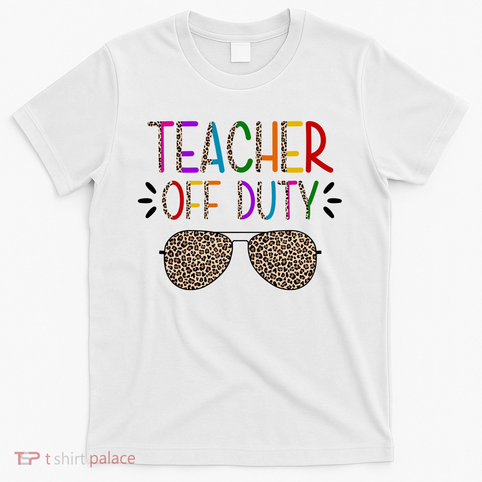 Teacher Off Duty Summer Break Cheetah T-Shirt