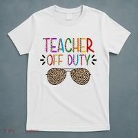 Teacher Off Duty Summer Break Cheetah T-Shirt thumb 5