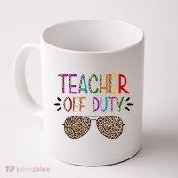 Teacher Off Duty Summer Break Cheetah Coffee Mug thumb 0
