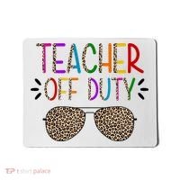 Teacher Off Duty Summer Break Cheetah Mousepad thumb 0