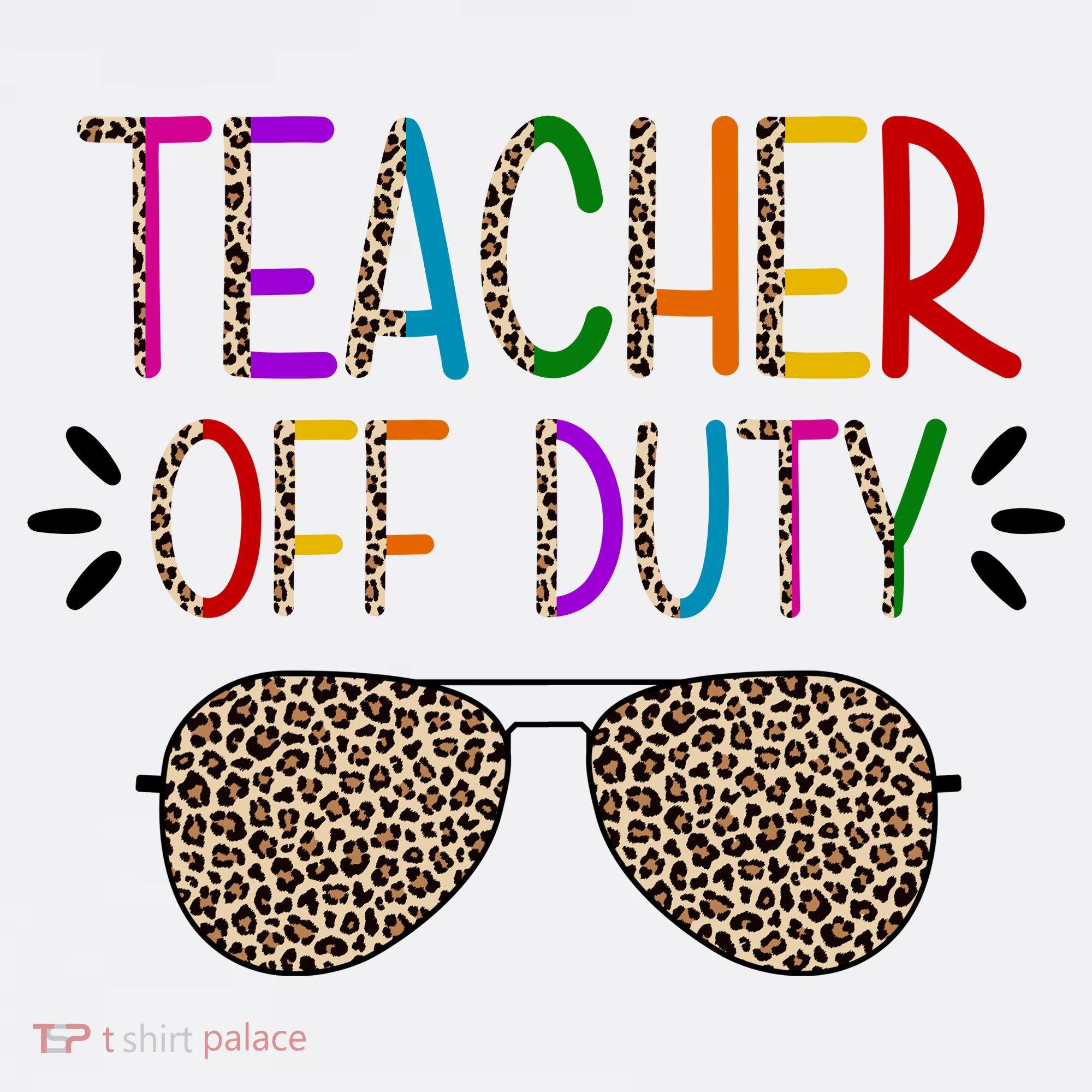 Teacher Off Duty Summer Break Cheetah Mousepad