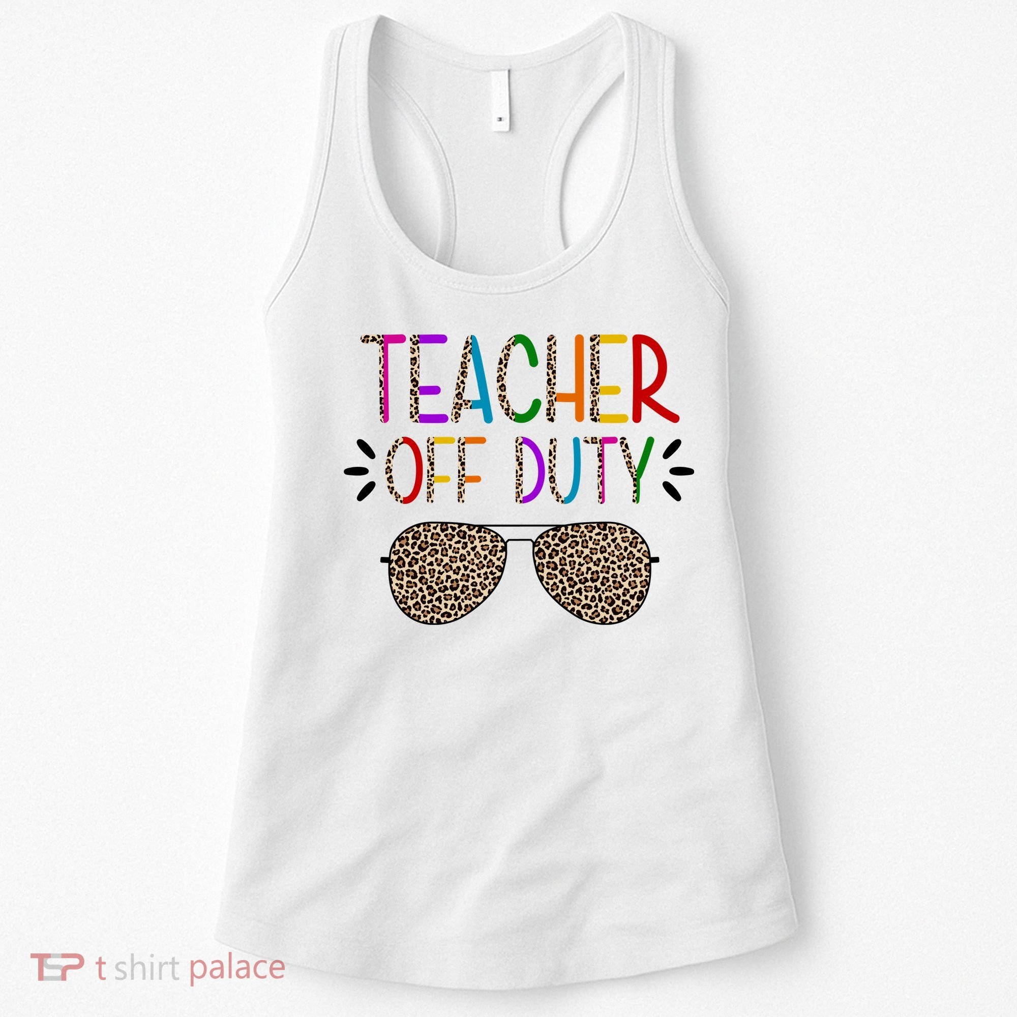Teacher Off Duty Summer Break Cheetah Women's Tank Top