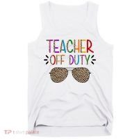 Teacher Off Duty Summer Break Cheetah Tank Top thumb 0