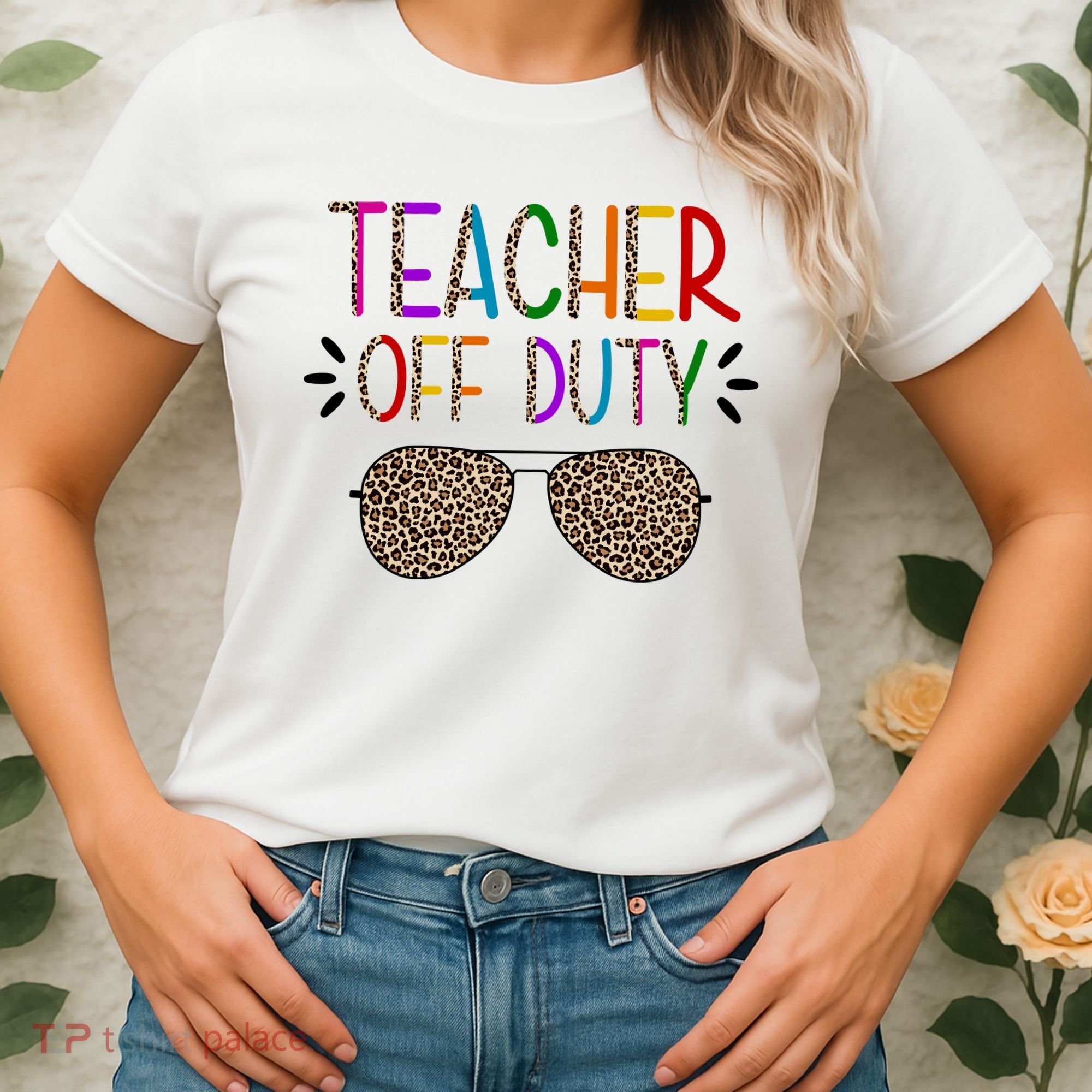 Teacher Off Duty Summer Break Cheetah Women's T-Shirt