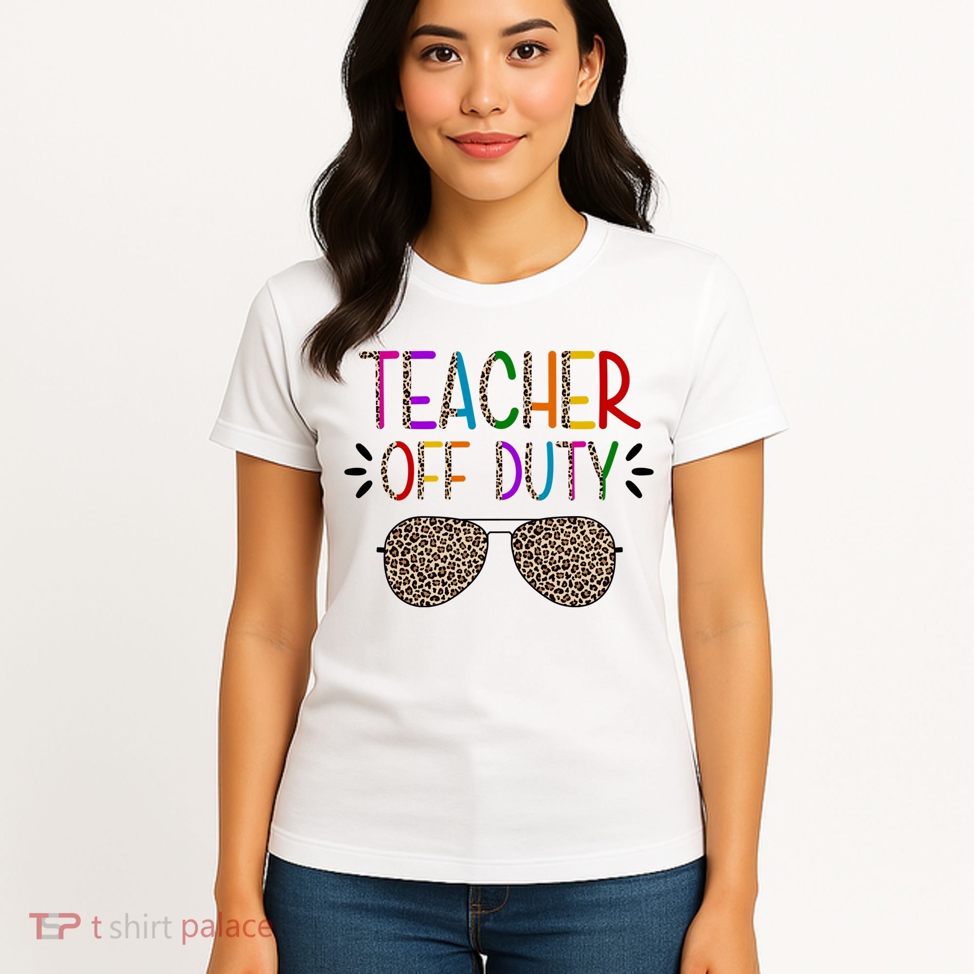 Teacher Off Duty Summer Break Cheetah Women's T-Shirt