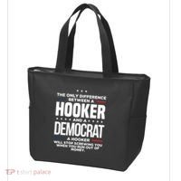 The Only Difference Between A Hooker And A Democrat Tote Bag thumb 3