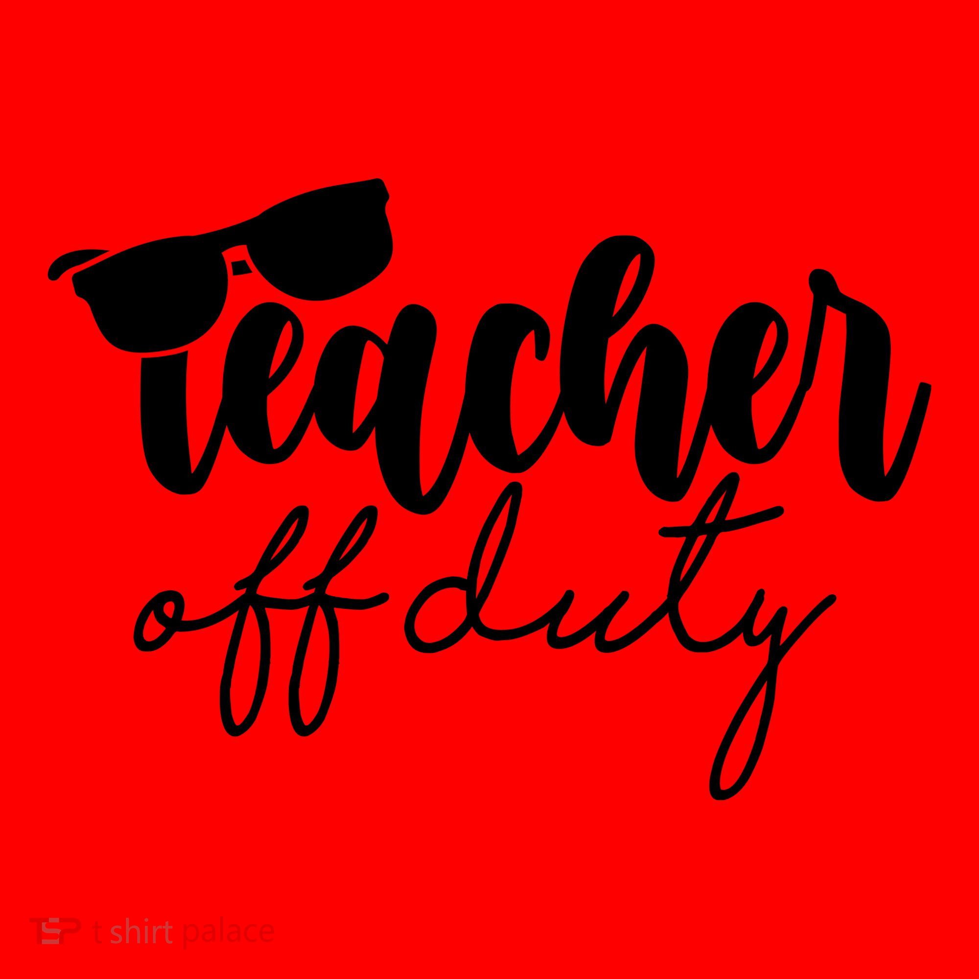 Teacher Off Duty Summer Break Santa Hat