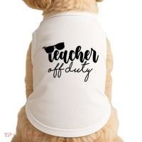 Teacher Off Duty Summer Break Doggie Tank thumb 0