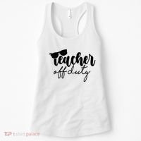 Teacher Off Duty Summer Break Women's Tank Top thumb 0